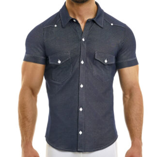 Modus Vivendi Jeans Shirt - Navy Blue