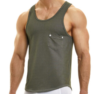 Modus Vivendi Jeans Tank Top - Khaki