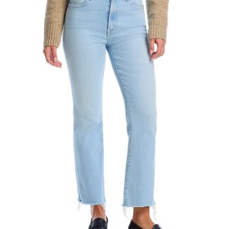 Mother Petites Lil' Hustler High Rise Cropped Flared Jeans in Ball in Your Court