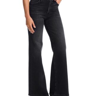 Mother Petites Lil' Hustler Roller Sneak High Rise Jeans in Not Today Satan