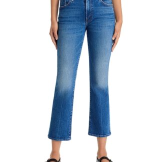 Mother Petites Lil Insider High Rise Crop Jeans in Get Two Birds Stoned