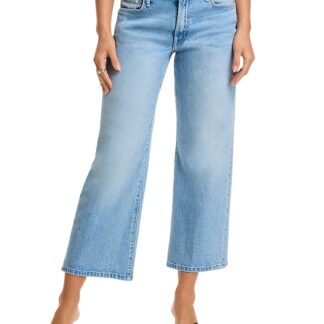 Mother Petites Lil Mid Rise Ankle Jeans in Magic School Bus