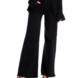 Mother Petites The Lil Twister Sneak Jeans in Pitch