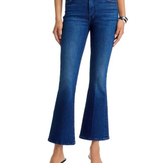Mother Petites The Lil Weekender Mid Rise Flared Jeans in Nip It In The Butt