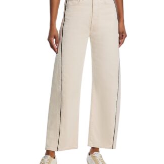 Mother The Half Piped High Rise Cropped Jeans in Act Natural