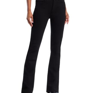 Mother The High Waisted Runaway Jeans in Black Black
