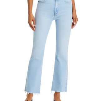 Mother The Hustler Fray High Rise Ankle Jeans in Ball in Your Court