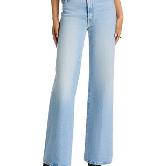 Mother The Hustler Roller Sneak High Rise Jeans in Complete 360