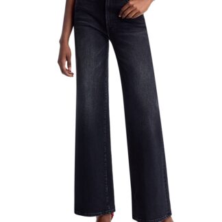 Mother The Hustler Roller Sneak High Rise Jeans in Not Today Satan