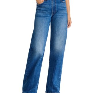 Mother The Mid Rise Lasso Sneak Jeans in Get Two Birds Stoned