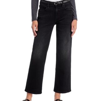 Mother The Mid Rise Rambler Zip Flood Jeans in Spiked Hair Art Flair