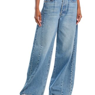 Mother The Pipe Dream Button Sneak High Rise Jeans in Leap At The Chance