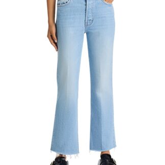 Mother The Tripper Flood Fray Jeans in Cool As A Cat