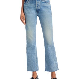 Mother The Tripper Flood Fray Jeans in Left In The Dust