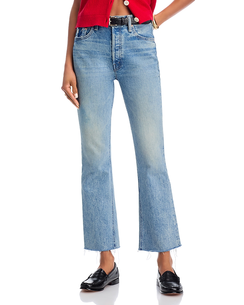 Mother The Tripper Flood Fray Jeans in Left In The Dust