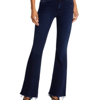 Mother The Weekender Mid Rise Flared Jeans in Chip On My Shoulder