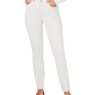 Nic+Zoe High Rise Straight Ankle Jeans in Canvas