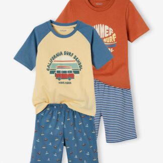 Pack of 2 "Summer Surf" Pyjamas for Boys denim blue