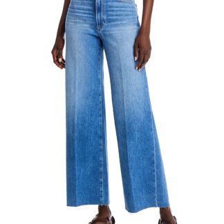 Paige Anessa 31 High Rise Wide Leg Jeans in Flamenco Distressed