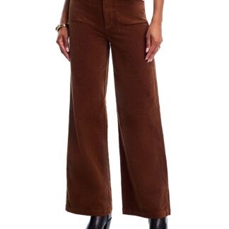 Paige Anessa Corduroy High Rise Jeans in Maple Brown
