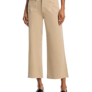 Paige Anessa High Rise Wide Leg Jeans in Vintage Soft Sand