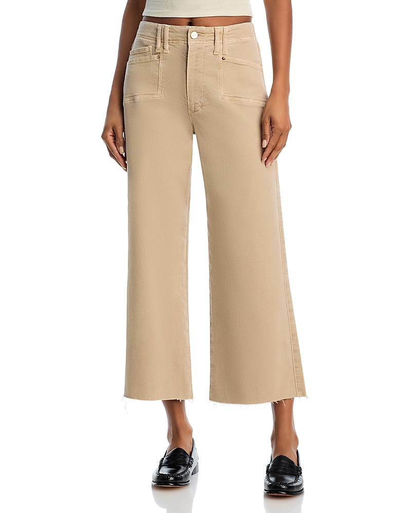Paige Anessa High Rise Wide Leg Jeans in Vintage Soft Sand