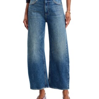 Paige Arellia High Rise Ankle Seamed Barrel Jeans in Stones