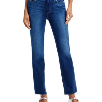 Paige Cindy High Rise Ankle Straight Jeans in Foreign Film