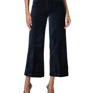 Paige Clean Front Anessa High Rise Ankle Jeans in Deep Navy