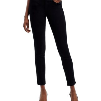 Paige Hoxton High Rise Ankle Skinny Jeans in Black Shadow - Exclusive