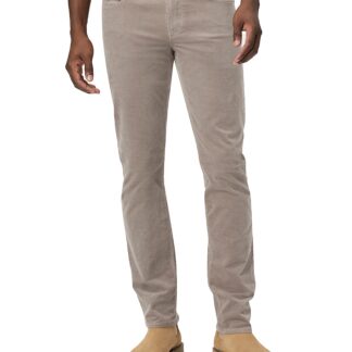 Paige Lennox Slim Fit Corduroy Jeans in Silver Pearl