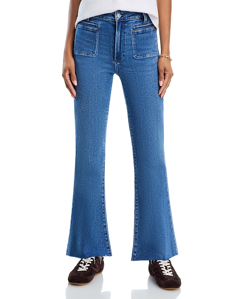 Paige Marlow Skimmer High Rise Flare Jeans in Florea