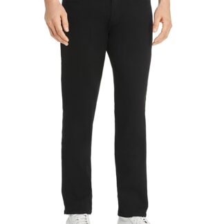 Paige Normandie Straight Fit Jeans in Black Shadow