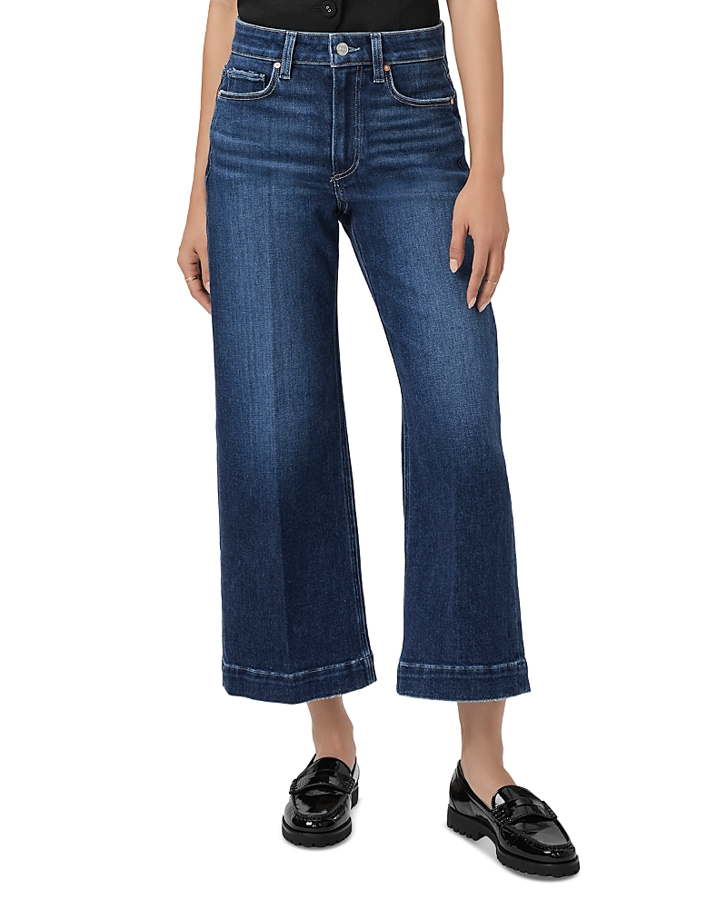 Paige Petites Anessa High Rise Wide Leg Jeans in Foreign Film