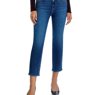 Paige Petites Cindy High Rise Straight Jeans in Arpeggio