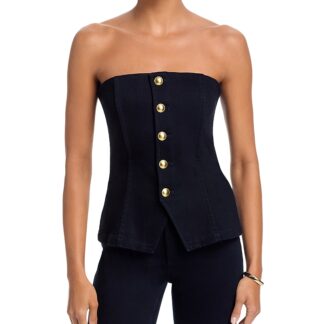 Paige Ronan Strapless Denim Top