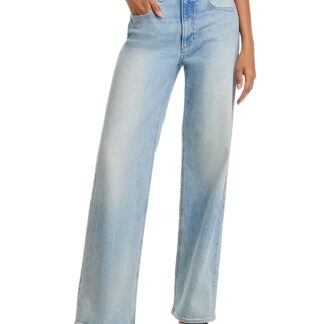 Paige Sasha High Rise Wide Leg Jeans in Reunion Distressed