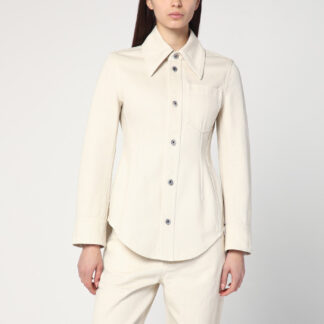 Pale Meringue shirt in denim