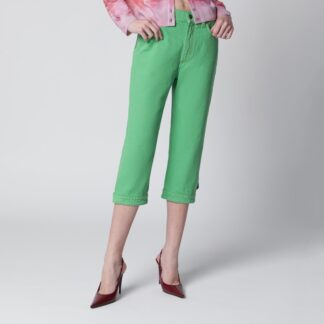 Pastel green Capri jeans