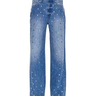 Pistola Hendrix High Rise Embellished Baggy Jeans in Charmed