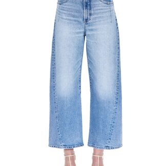 Pistola Kyra Ankle High Rise Bowed Leg Jeans in Terrace