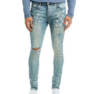 Purple Brand Painters Jeans Slim Fit in Light Indigo