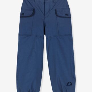 Quilted winter trousers for children RENTO MUKKA FINKID denim blue
