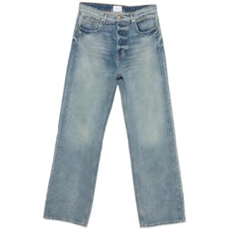RHUDE RELAXED TRAXEDO JEANS Size: 36, colour: BLUE