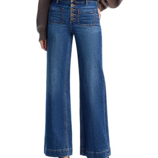 Ramy Brook Cindy High Rise Wide Leg Jeans in Medium Wash