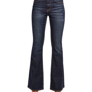Ramy Brook Helena High Rise Flare Jeans in Dark Rinse