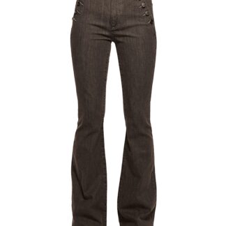 Ramy Brook Helena High Rise Flare Jeans in Grey Wash