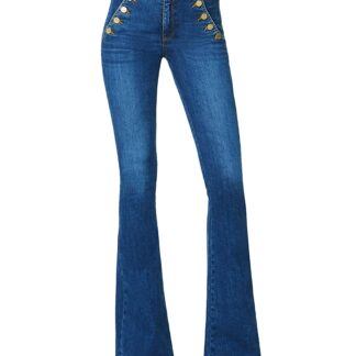 Ramy Brook Helena High Rise Flared Sailor Jeans in Medium Wash