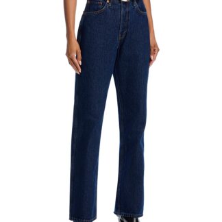 Re/Done 90s High Rise Loose Straight Jeans in Heritage Rinse