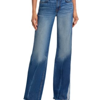 Re/Done Mid Rise Track Californian Jeans in Viper Blue